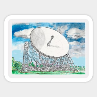 Jodrell Bank Telescope Sticker